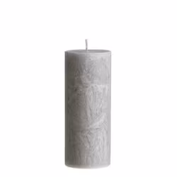 Blockljus ljusgrå 6x15 cm