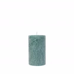 Blockljus petrol 6x10 cm
