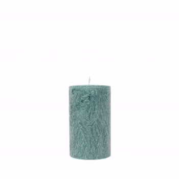 Blockljus petrol 6x10 cm