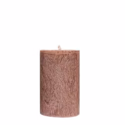 Blockljus brun 6x10 cm