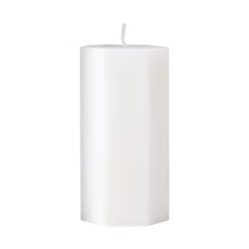 Spindelvävsljus vit 5x10 cm
