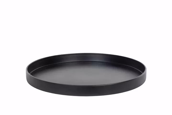 svart fat ljusfat återvunnet material 27x3