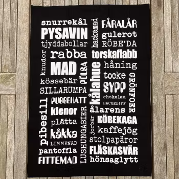 Kökshandduk på skånska, vit
