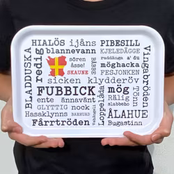 Frukostbricka på skånska, vit