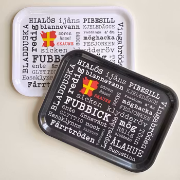 Frukostbricka på skånska, svart