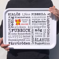 Skånebricka, vit
