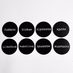 Glasunderlägg på skånska, 4-pack