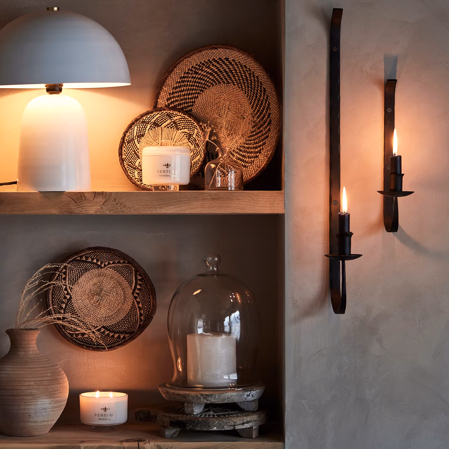 Lampa, vit