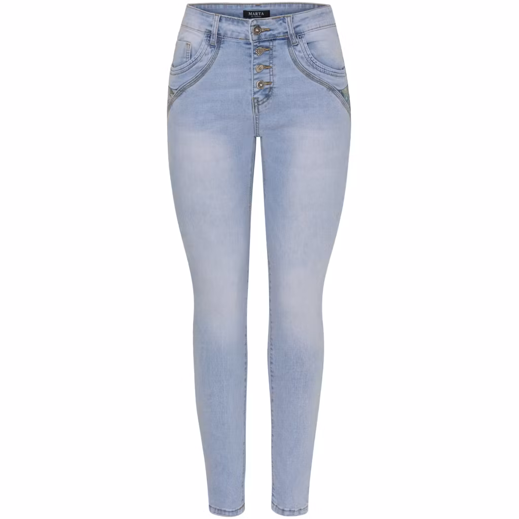 emma jeans stretchjeans ljusblå marta