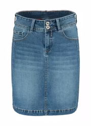 Jeanskjol, mellanblå