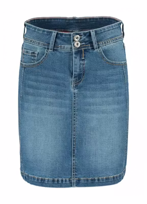 Jeanskjol, mellanblå