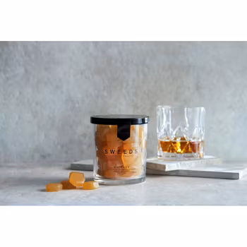 Sweeds Whiskey - vingummi REA, kort datum