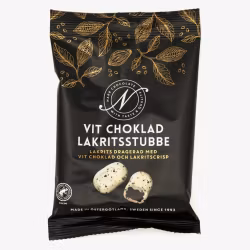Vit choklad lakritsstubbe