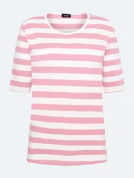 Randig topp, rosa/vit