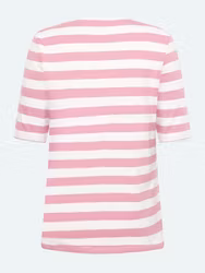 Randig topp, rosa/vit