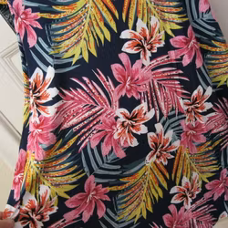 Klänning blommig blå/rosa