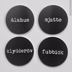 Glasunderlägg på skånska, 4-pack