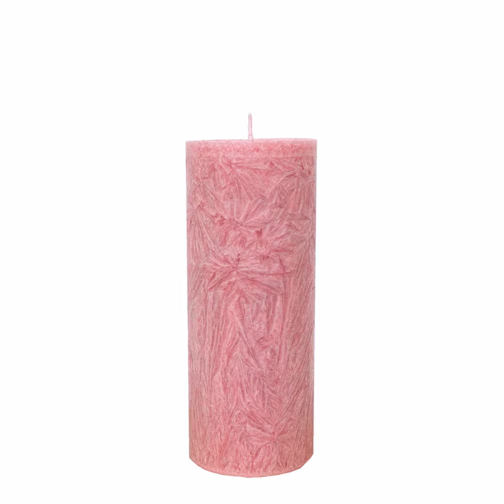 Blockljus gammelrosa 6x15 cm