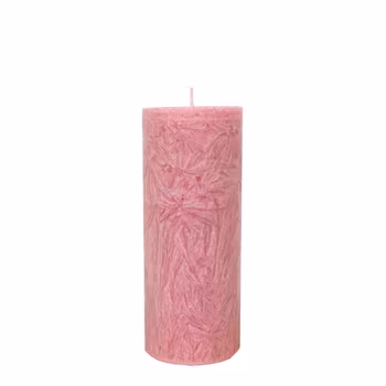 Blockljus gammelrosa 6x15 cm
