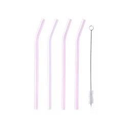 Sugrör rosa, gul, grön