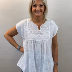 Blus med brodyr, 2 färger