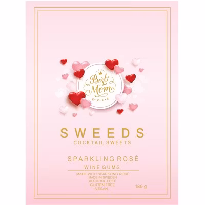 sweeds vingummi sparkling rose best mom cocktail sweets