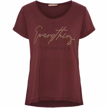 T-shirt - vinröd