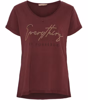 T-shirt - vinröd