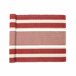 Löpare 33x240 cm - m.röd/linne/beige