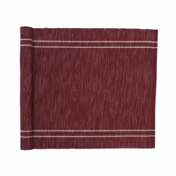 Löpare 33x120 cm - vinröd