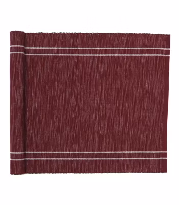 Löpare 33x120 cm - vinröd