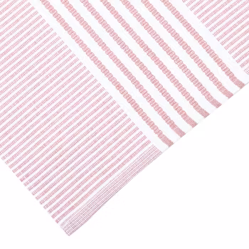 Löpare 33x120 cm - rosa/vit