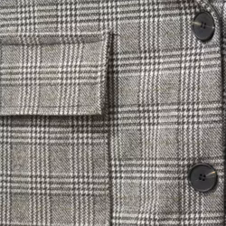 Rutig jacka/kavaj - brun/benvit