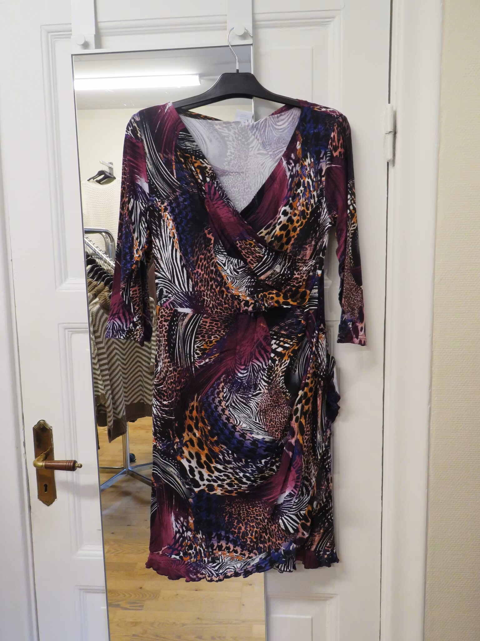 Omlottklänning - cerise/lila