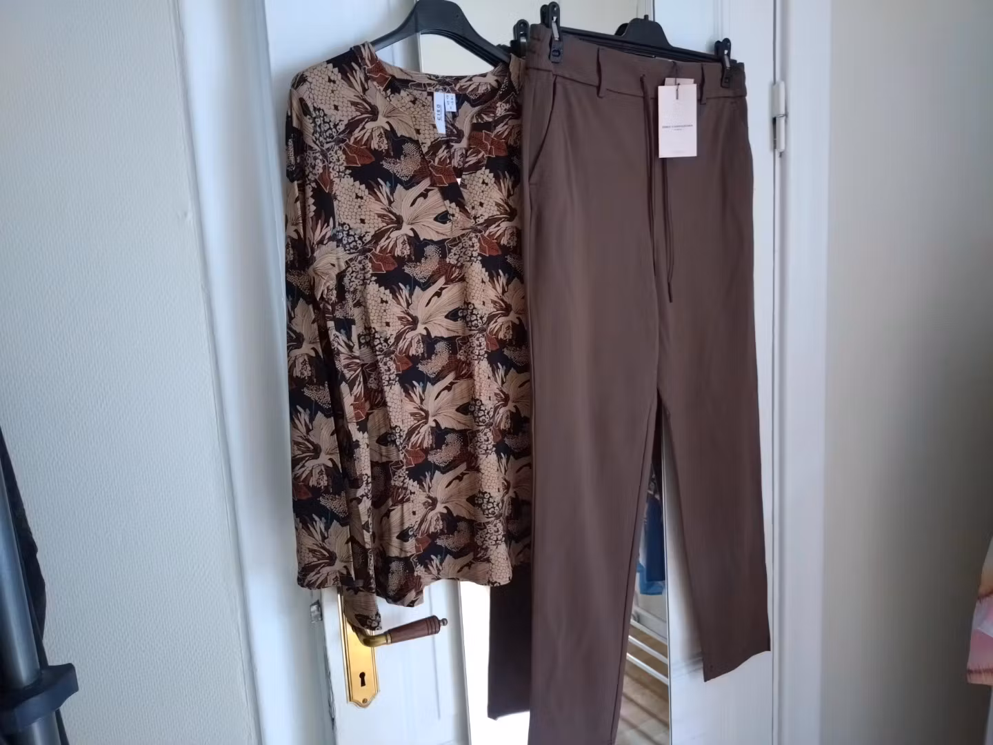 Topp/tunika - brun/beige/svart