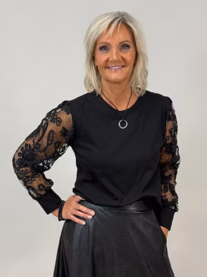 Festlig topp - svart