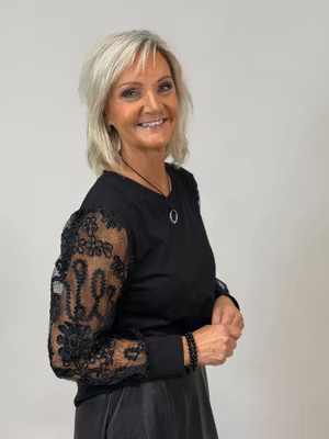 Festlig topp - svart