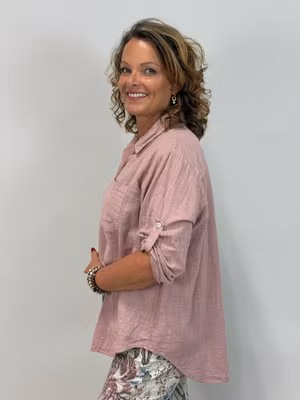 Blus m linnelook - Dov rosa