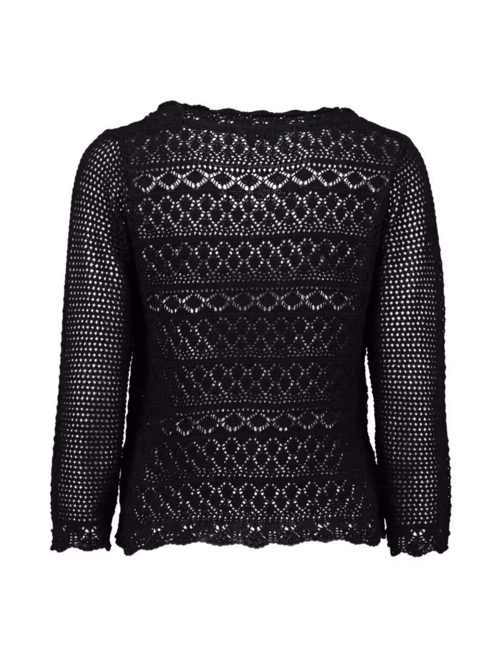 Kofta med knytband - svart