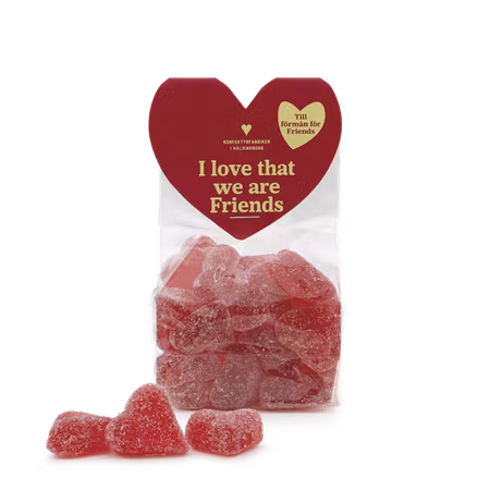 Friends gelehjärtan