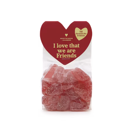 Friends gelehjärtan