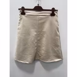 Kjol i alcantara - beige