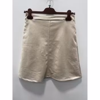 Kjol i alcantara - beige