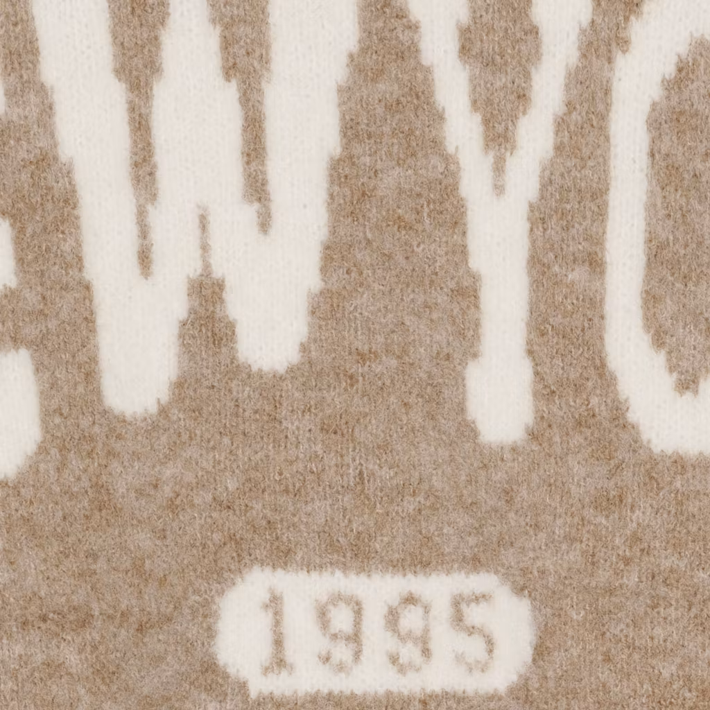 Stickad tröja - camel