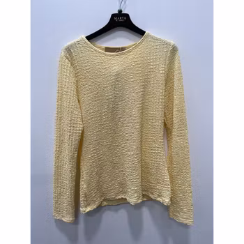 Topp m. bubblig struktur - gul