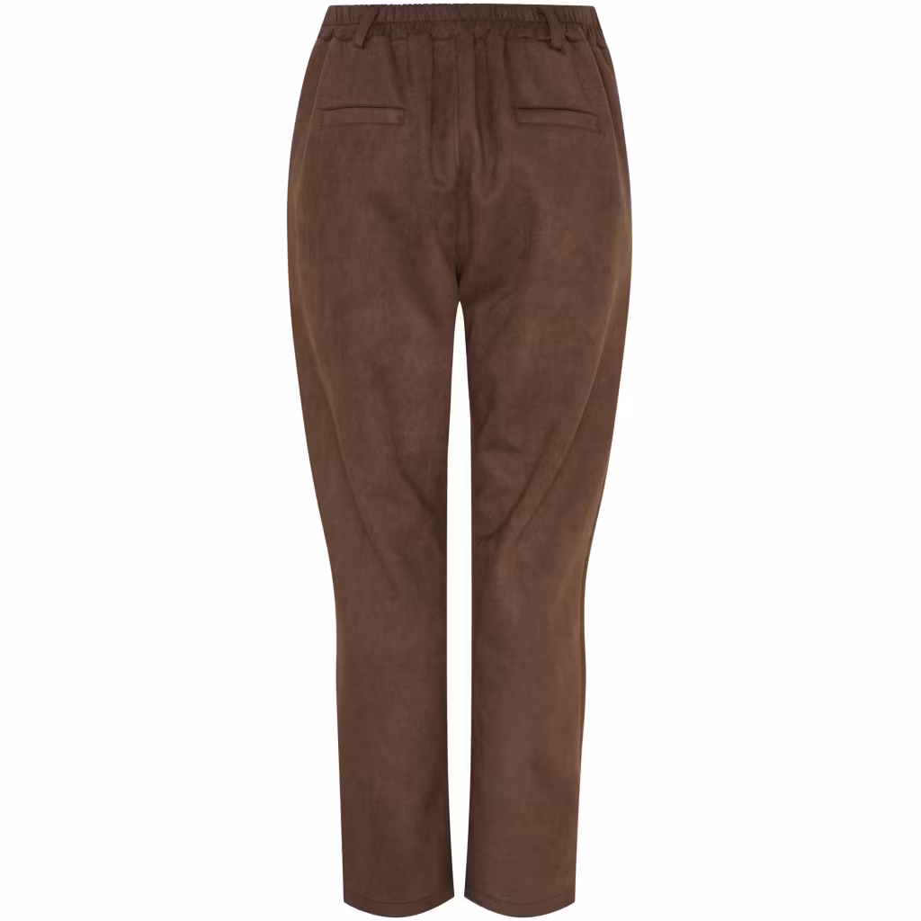 Byxa i alcantara - brun