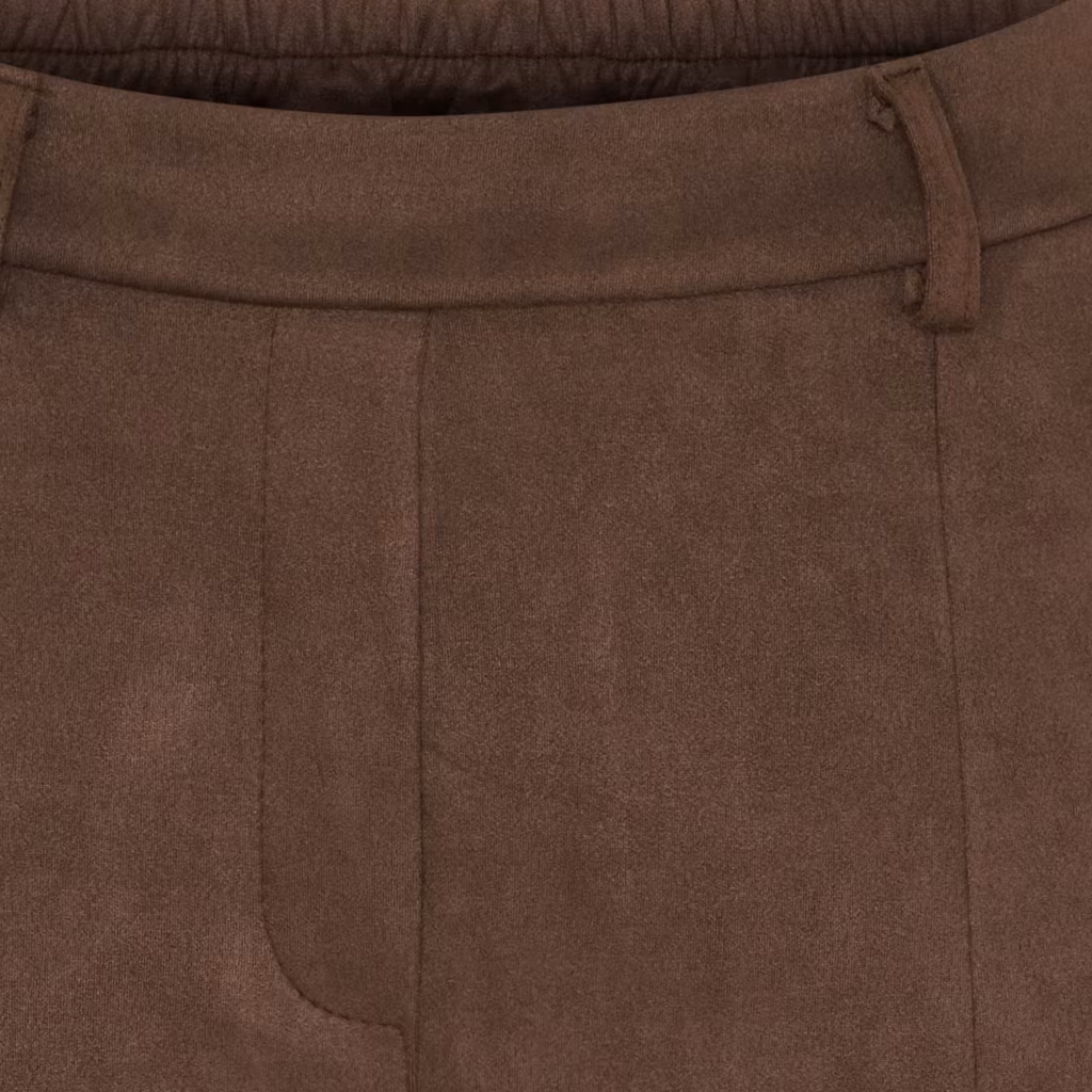 Byxa i alcantara - brun
