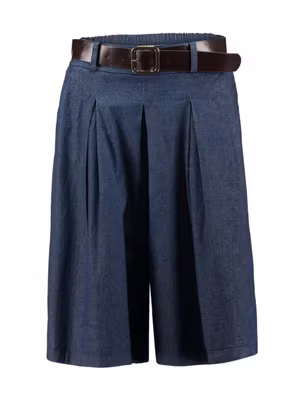 Byxkjol med bälte- blå
