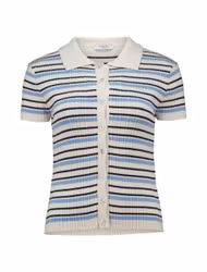 Stickad tröja - blå