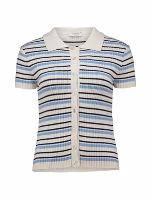 Stickad tröja - blå